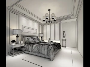 deluxe master bedroom design 56 3D Model