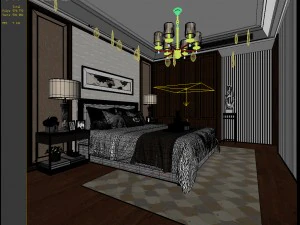 deluxe master bedroom design 56 3D Model
