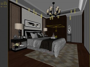 deluxe master bedroom design 56 Modelo 3D