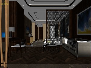 bedroom hotel suites designed a complete 02 3D Model