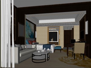 bedroom hotel suites designed a complete 03 Modèle 3D