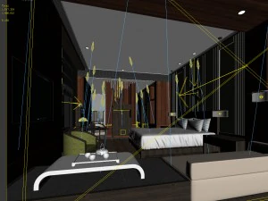 bedroom hotel suites designed a complete 07 3D Model