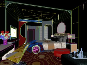 bedroom hotel suites designed a complete 09 3D Model
