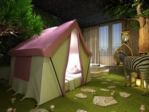 침실 호텔 스위트는 전체 10개를 디자인했습니다. 3D 모델