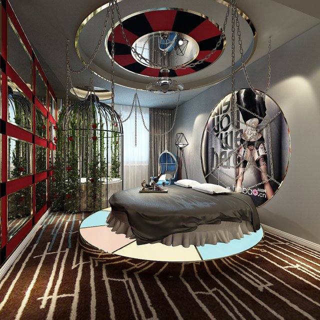 bedroom hotel suites designed a complete 11 Model 3D .c4d .max .obj .3ds .fbx .stl .blend 