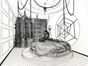 bedroom hotel suites designed a complete 11 Model 3D