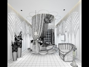 bedroom hotel suites designed a complete 12 Modelo 3D