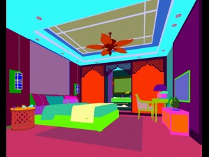 bedroom hotel suites designed a complete 17 3D Model