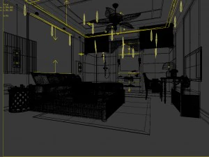 bedroom hotel suites designed a complete 17 3D Model
