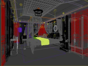 bedroom hotel suites designed a complete 19 3D Model