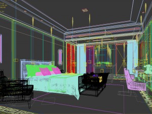 bedroom hotel suites designed a complete 22 3D Model