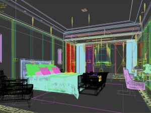 bedroom hotel suites designed a complete 22 3D Model