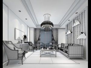 bedroom hotel suites designed a complete 24 3D 모델