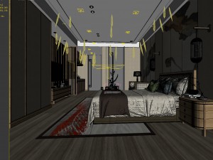 bedroom hotel suites designed a complete 25 Modelo 3D