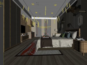 bedroom hotel suites designed a complete 25 Modelo 3D