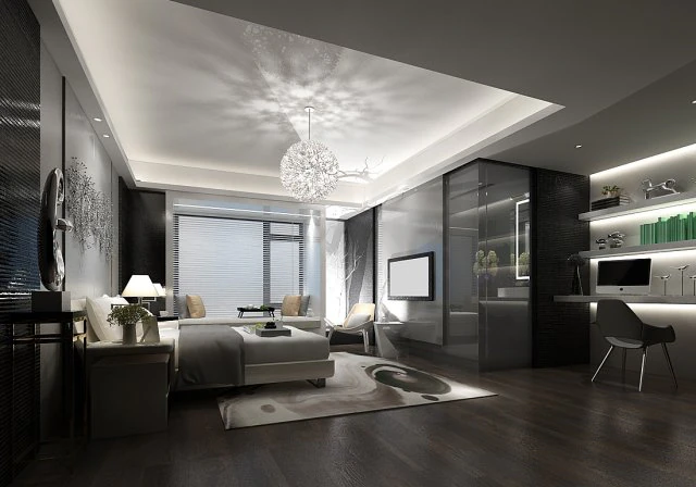 bedroom hotel suites designed a complete 29 3D Model .c4d .max .obj .3ds .fbx .stl .blend 