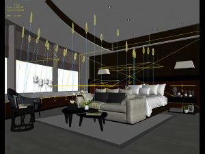 bedroom hotel suites designed a complete 32 3D Model