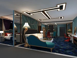 bedroom hotel suites designed a complete 33 3D Model