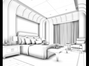 bedroom hotel suites designed a complete 37 Modello 3D