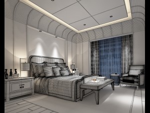 bedroom hotel suites designed a complete 37 Modello 3D