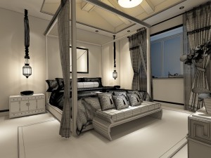 bedroom hotel suites designed a complete 41 Modèle 3D