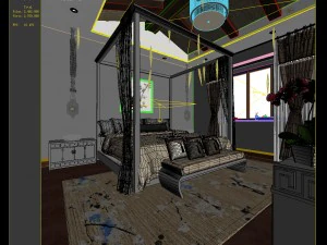 bedroom hotel suites designed a complete 41 3D Model