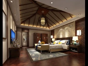 침실 호텔 스위트는 전체 42개를 디자인했습니다. 3D 모델