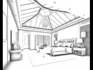 bedroom hotel suites designed a complete 42 Modelo 3D