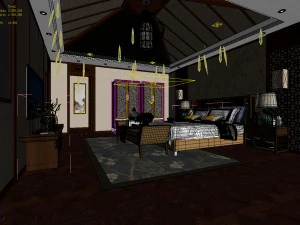 bedroom hotel suites designed a complete 42 3D Model