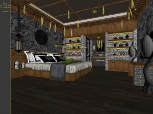 bedroom hotel suites designed a complete 43 3D Model