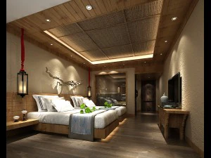 Le suite dell'hotel con camera da letto hanno progettato un totale di 44 Modello 3D