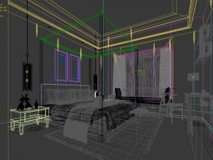 bedroom hotel suites designed a complete 45 3D Model