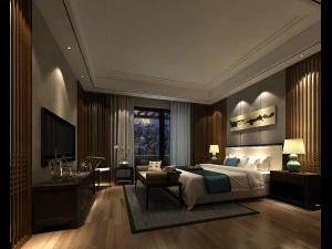 bedroom hotel suites designed a complete 46 3D Model