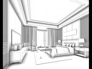 bedroom hotel suites designed a complete 46 Model 3D