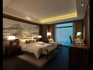 침실 호텔 스위트는 전체 49개를 디자인했습니다. 3D 모델