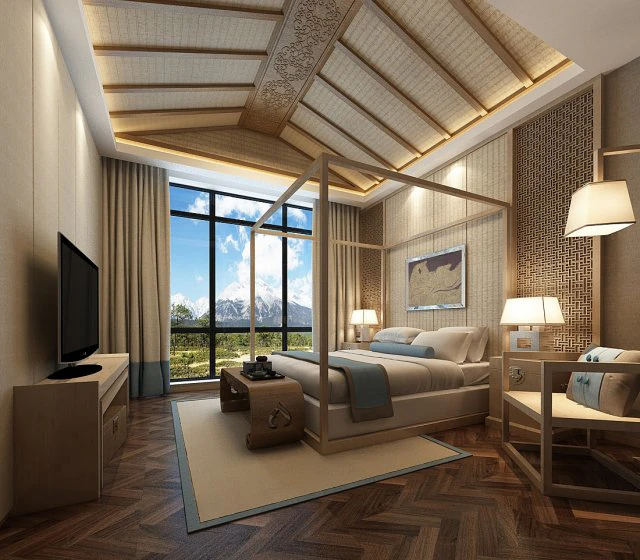 bedroom hotel suites designed a complete 50 3D Model .c4d .max .obj .3ds .fbx .stl .blend 