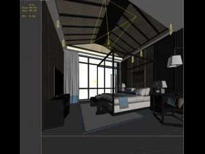 bedroom hotel suites designed a complete 50 3D Model