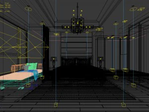 bedroom hotel suites designed a complete 53 3D Model