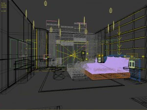 bedroom hotel suites designed a complete 56 3D Model