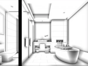bedroom hotel suites designed a complete 58 3D Model