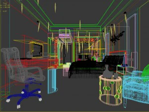 bedroom hotel suites designed a complete 58 3D Model