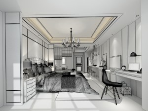 bedroom hotel suites designed a complete 61 3Dモデル