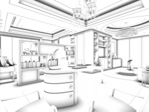 bedroom hotel suites designed a complete 62 3D Model