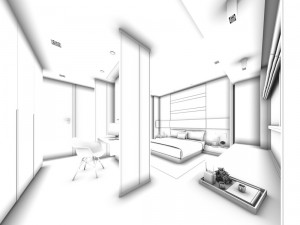 bedroom hotel suites designed a complete 64 3D Model