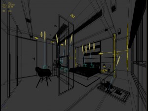 bedroom hotel suites designed a complete 64 3D Model