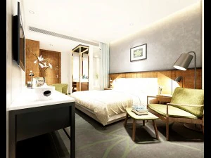 apartamenty hotelowe z sypialniami zaprojektowane w całości 66 Model 3D