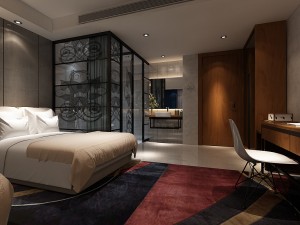 bedroom hotel suites designed a complete 68 3D Model