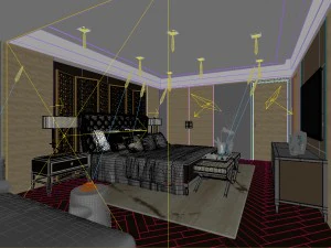 bedroom hotel suites designed a complete 69 3D Model