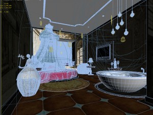 bedroom hotel suites designed a complete 72 3D मॉडल