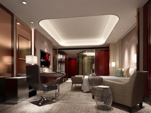 bedroom hotel suites designed a complete 74 3D Model